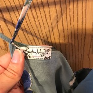 Free people blue floral slip dress